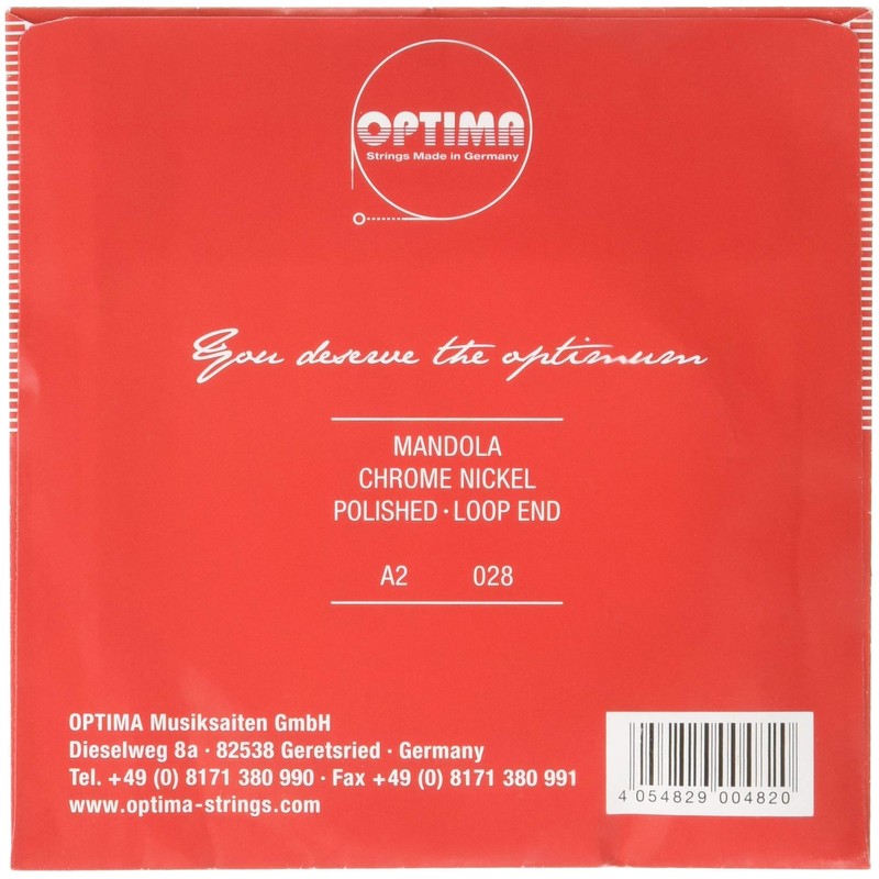 オプティマ(OPTIMA)マンドラ弦 レッド2A(2本入) No.2202