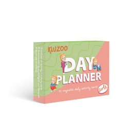 KLUZOO Daily Planner - 72 Magnetic Cards Girls Icons for Planning Board with Activities and Tasks - Potty Training - Reward System - Montessori Toy (Girl)