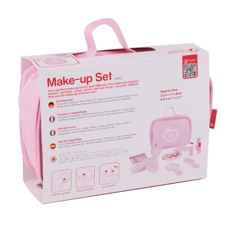 Classic World CL54402 Classic World Makeup Set, Wooden Toy, 3