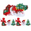30Pcs Christmas Tree Felt Wall Hanging Door Murals Kids Gifts