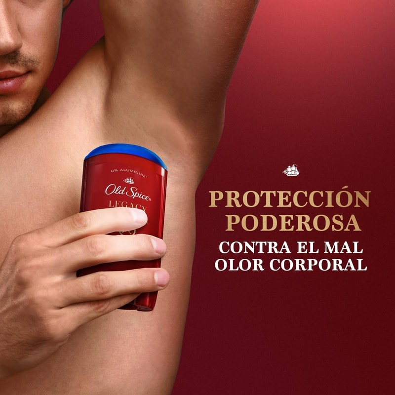 OLD SPICE Desodorante Premium Legacy, Desodorante en Barra, 85 g