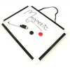 A4 MINI DRY WIPE NOTICE MEMO NOTE WHITE BOARD PEN ERASER MAGNETS KITCHEN OFFICE