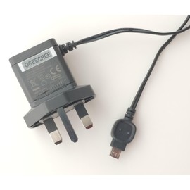 DORO Micro USB Mains 3-Pin UK Wall Charger For Doro LIBERTO 810/820 / 820 MINI / 825, PRIMO, PhoneEasy 338, 611, 612, 631, 632, 2404, 5030, 5516, 740, 715, 345GSM, 6530, 1360, 621, 622, 580, 6050