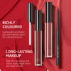 3 Stück Schwarzer Lippenstift Set Matt Lipgloss Lipliner Schwarz Langanhaltender