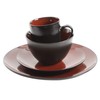 Gibson Elite Soho Lounge Round Reactive Glaze Stoneware Dinnerware Set,