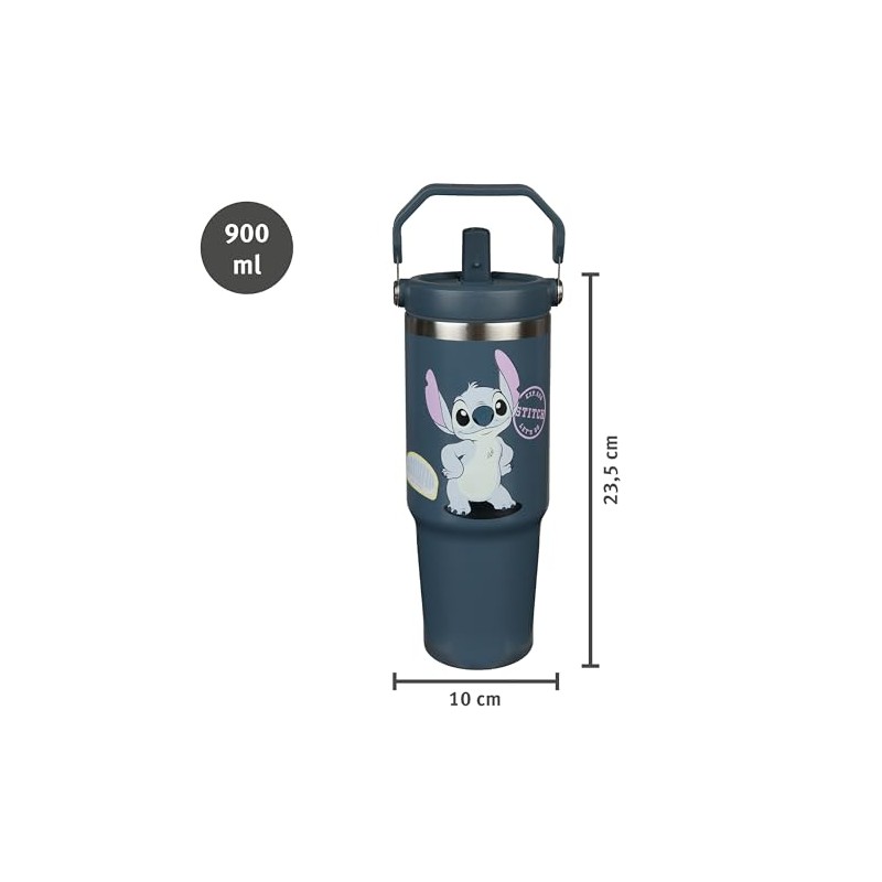 Undercover – Stitch bicchiere termico con manico – capacità di