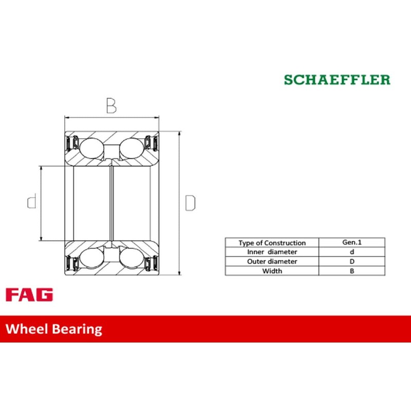 713 6187 80 Wheel Bearing Kit