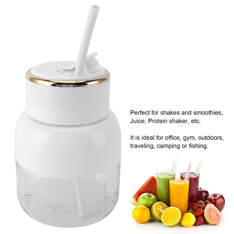 Portable Blender 800ml Capacity Electric Portable Juice Cup USB Rechargeable