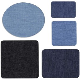 Denim Patches, Patches, Applique 5 Colors, 5 Sizes, 25 Pieces, Clothing Patches, Cloth, Denim Jeans Repair Cloth, Iron On, Jeans Patch, DIY Denim Cloth, DIY Crafts, Paste Patch