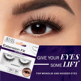 Ardell Extension FX L Curl False Eyelashes 4 Pack Natural Glamour for Eyes