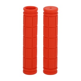 TUCKBOLD Bike Handlebar Grips Covers 120mm Long Soft | Bicycle End Grips Protector Orange 1 Pair