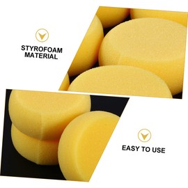 COHEALI 1 Juego De 24 Uds De Esponja Redonda Amarilla Para Pastel Sellos Artesanales Para Niños Pequeños Esponjas Para Manualidades De Pintura Amarilla Esponja Para Pintar Cerámica