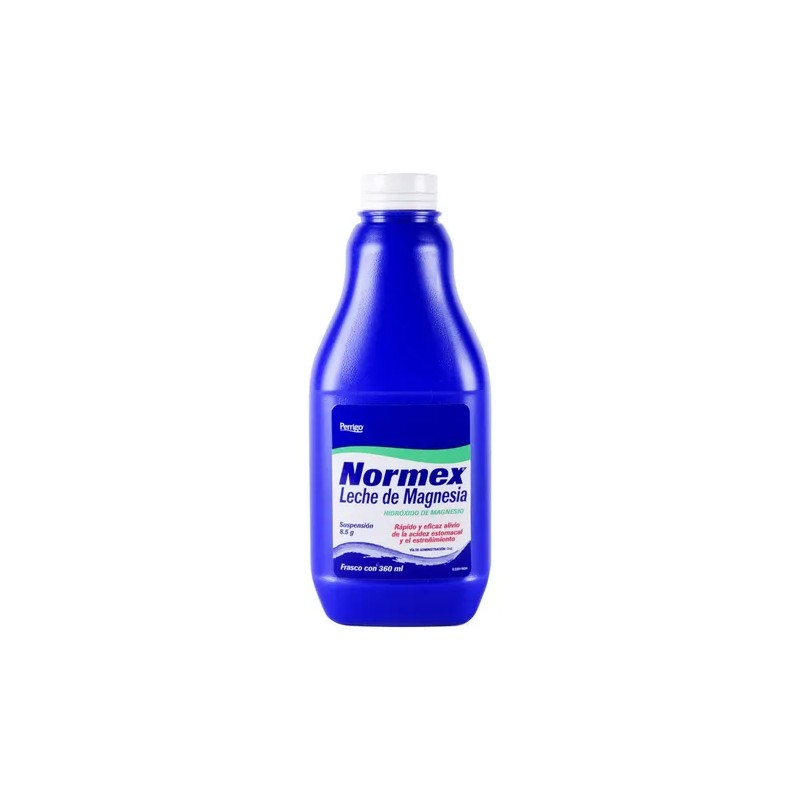 Leche De Magnesia Normex Suspensión, 1 Frasco 360 Ml