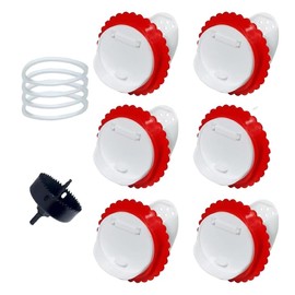 6-Port DIY Chicken Feeder Kit with Automatic Function, Stopper, Hole Saw, Weatherproof, No Waste, Rain-Proof. Reusable Feeder for Chickens and Poultry.