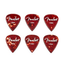 Fender/Aero Acrylic Picks 6-count 1.5mm Medium Fender [Set of 6]