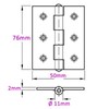3 Pairs of Door Hinge 3" 75mm Ball Bearing Hinges
