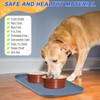 SMILOOL Silicone Pet Feeding Mat with Raised Edge for Food