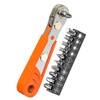 Right Angle Phillips Magnetic Screwdriver, Ancable 1/4” PH2 Mini Ratchet