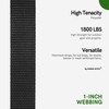 emma kites 1 Inch Polyester Webbing Black – 1800lbs Heavy