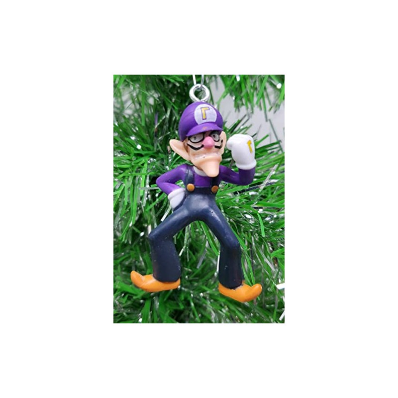Mario Waluigi Ornament - Around 3" Tall (Unique Design)