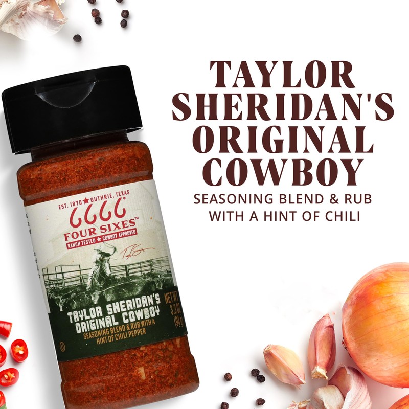 6666 Four Sixes Taylor Sheridan's Original Cowboy Seasoning, 6 Ounce
