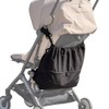 Transforms into a tote with interior and exterior pockets: Stroller