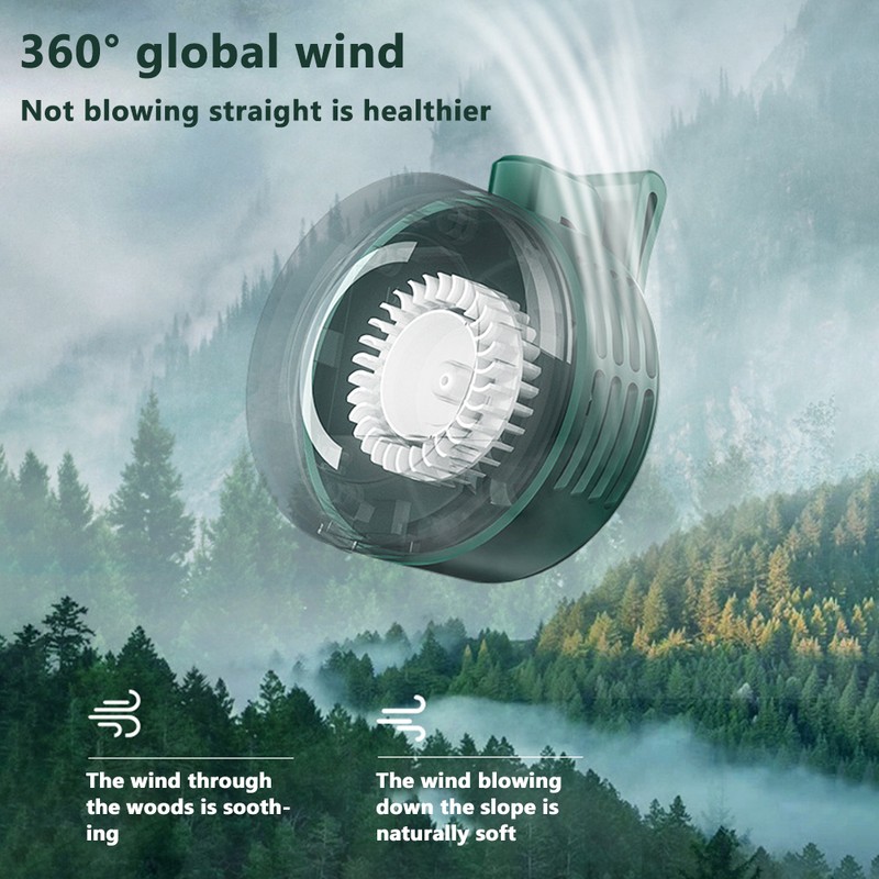 Portable Mini Fan Lightweight Clip On Fan USB Rechargeable Cooling