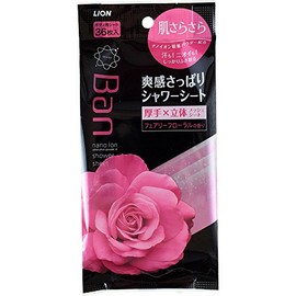 Ban Fresh Shower Sheet, Fairy Floral Scent, 36 Sheets