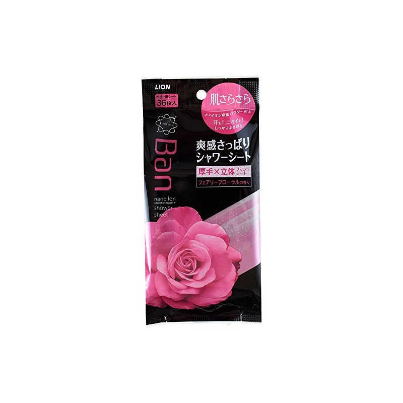 Ban Fresh Shower Sheet, Fairy Floral Scent, 36 Sheets