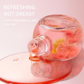 Cuticle Oil, Nail Oil Rose Cuticle Oil with Real Flowers - 15 ML Moisturizing Nail Treatment for Dry Nails - Strengthens, Repairs, and Revitalizes Cuticles