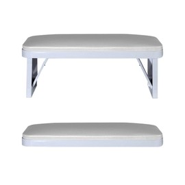 CHAOEEMY Nail Arm Rest,Foldable Manicure Hand Rest,PU Leather Nail Hand Pillow for Acrylic Nails Cushion,Nail Arm Rest for Nail Tech Manicure Salon Home,Light Grey