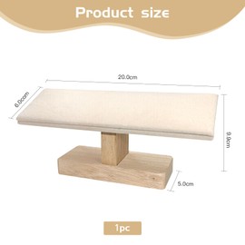 Segvi T-shaped watch stand and bracelet stand is equipped with a removable design.Made from grey faux suede.Measures 7.75 x 2 x 3.5 inches.