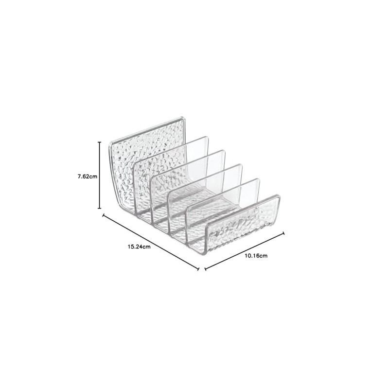 InterDesign Rain Cosmetic Palette Organizer for Vanity Cabinet to Hold