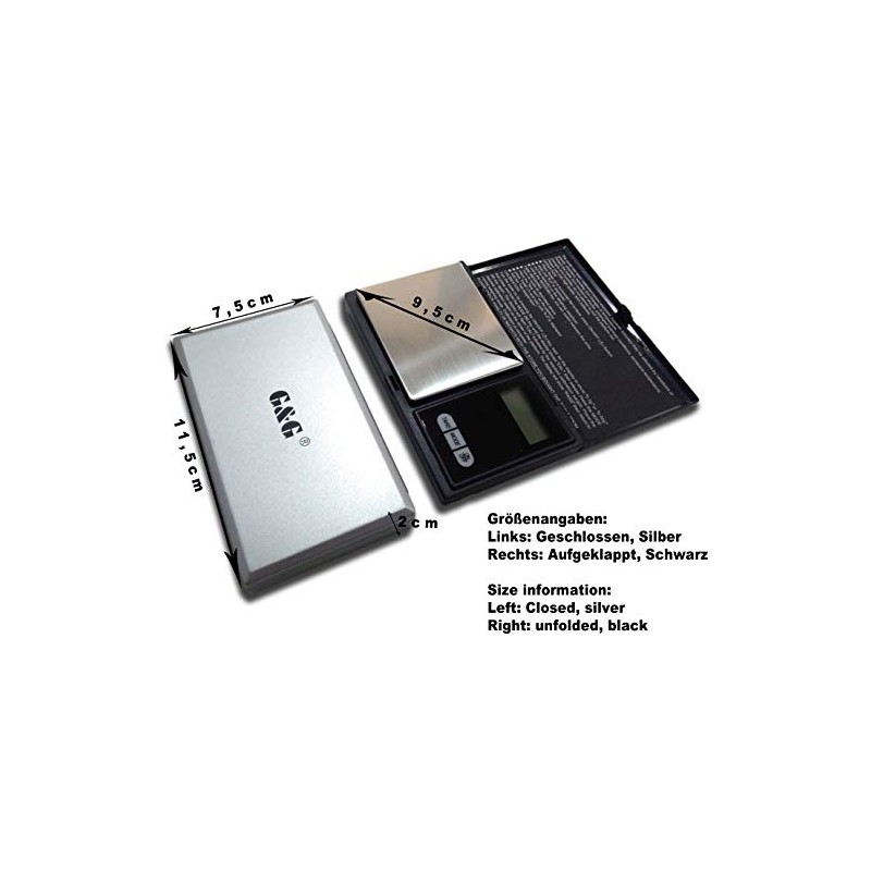 G&G MS-B 1000g/0,1g Taschenwaage Feinwaage Digitalwaage Goldwaage Münzwaage Scale