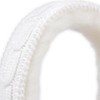 Harssidanzar Women's Winter Earmuffs, Sheepskin Earmuffs, Foldable Earmuffs, Outdoor Ear