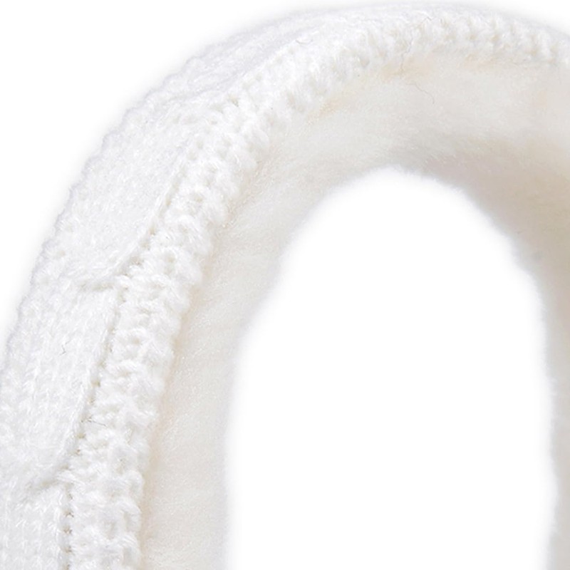 Harssidanzar Women's Winter Earmuffs, Sheepskin Earmuffs, Foldable Earmuffs, Outdoor Ear
