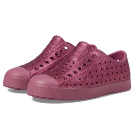 Native Shoes Kids Jefferson Bling (Little Kid/Big Kid) - Shoes for Kids - Slip-on Style - Glitter EVA Upper Twilight Bling/Twilight Pink 5 Big Kid M