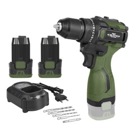 LAZYLAND 17V Brushless Power Drill Cordless, 55Nm Electric Drill Set with 2 1500mAh Batteries, 2 Variable Speed, 20+1 Torque Setting and LED Work Light