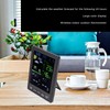 Weather Stations Wireless Indoor Outdoor Color Display Black 3 Channels