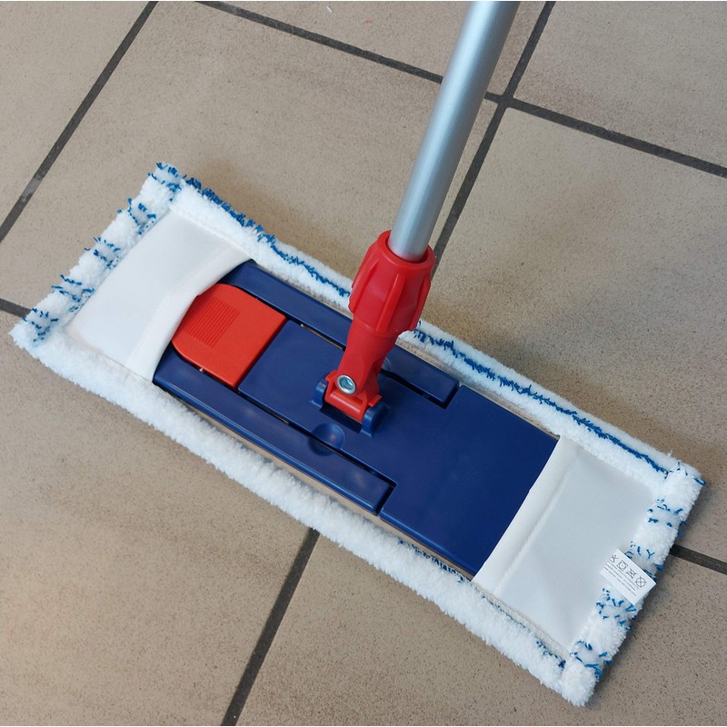 2 x Microfibre Mop Covers with Abrasive Strips - Professional