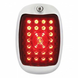 UNITED PACIFIC C7033RR Tail Light, 45 LED, Red Lens, Polished Housing, Passenger Side, for 1940-1953 Chevy and GMC Truck