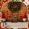 Roowest 6 Pack Christmas Streetlight Ornament Display Stand 9.8'' Wood