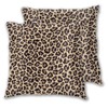 Jbofyee Leopard Throw Pillow Cover 18x18 Inch Wild Cheetah Print