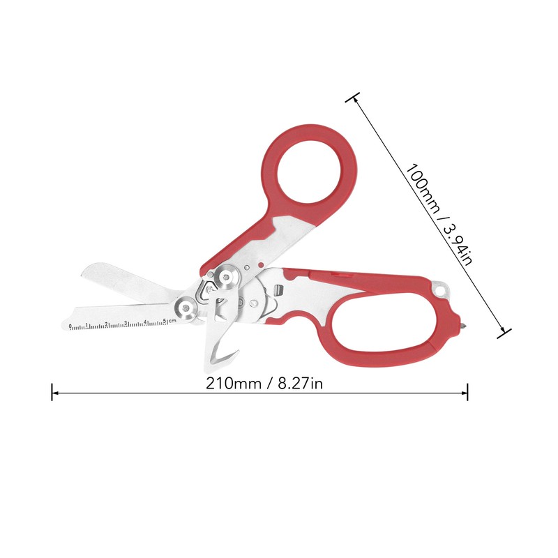 Folding Scissors Stainless Steel Clear Scale Wind Breaker Cutter Wrench