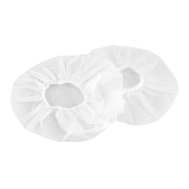 Stretchable Headphone Covers - Disposable Sanitary Ear Pad Covers Fits Large or Medium Headsets - 200 pcs (100 Pairs) White
