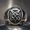 PikaLF Lucifer Ring for Men, Satan Lucifer Demon Ring, Seal