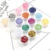 WOONEKY Nail Art Sequins Glitter Glitter Flakes for Nails Festival