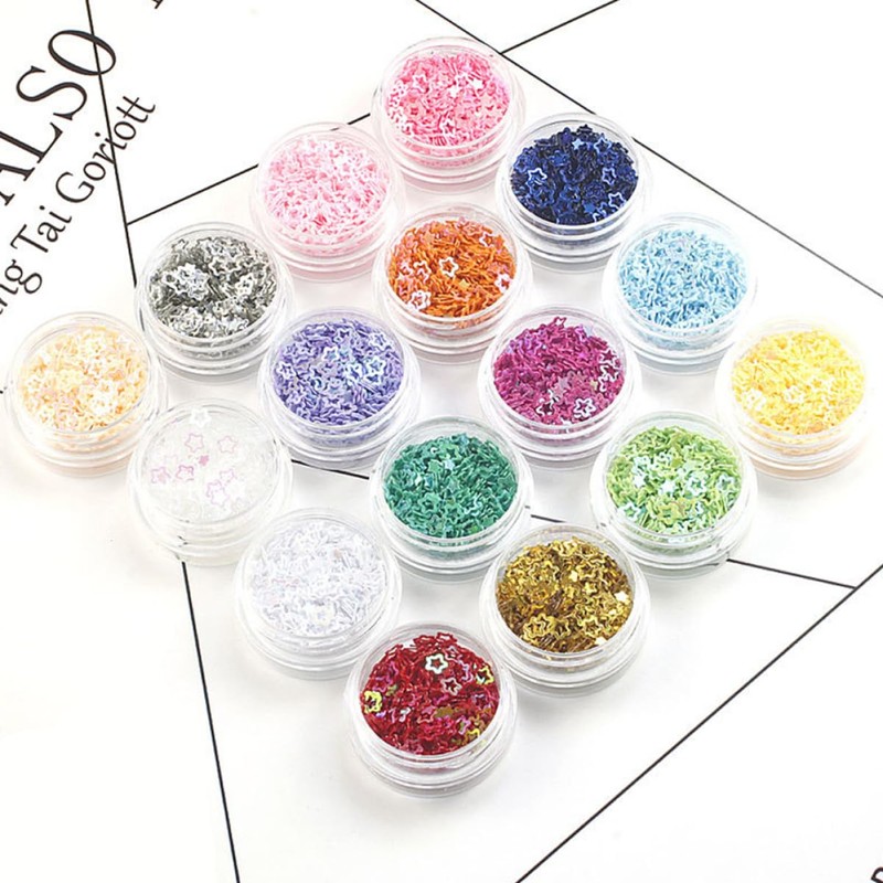 WOONEKY Nail Art Sequins Glitter Glitter Flakes for Nails Festival