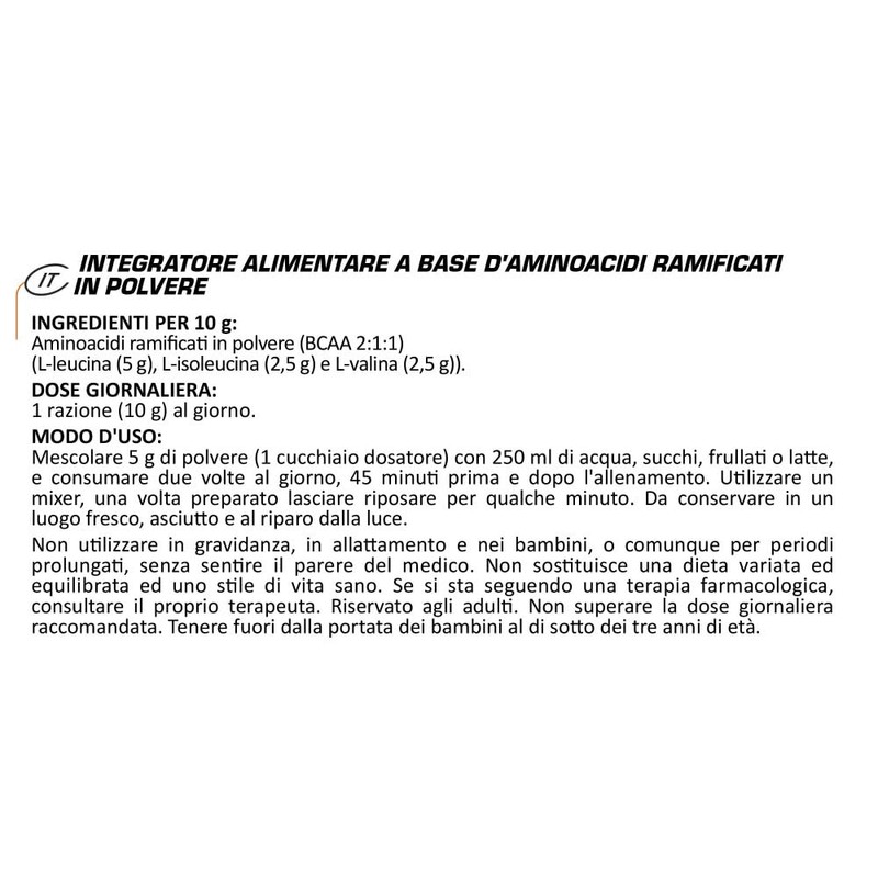 BCAA 4:1:1 Powder Form - 250 g - 25 Servings