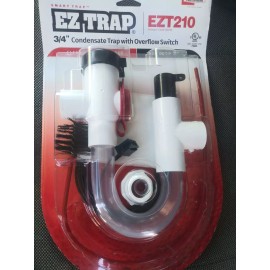 RECTORSEAL EZTRAP EZT210 3/4 CONDENSATE TRAP WITH OVERFLOW SWITCH